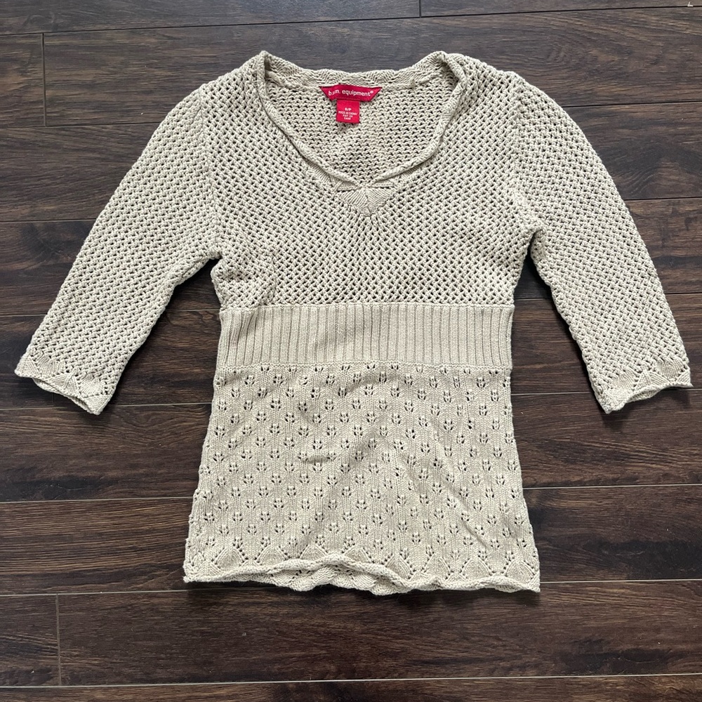 b.u.m equipment knit top